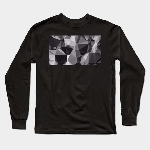 Geometric greyscale Long Sleeve T-Shirt by sivelobanova